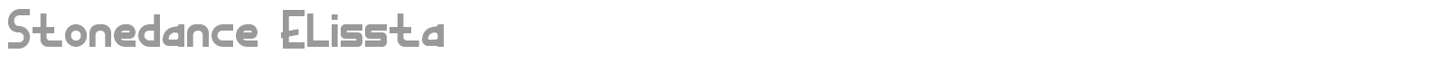 Stonedance Elissta font preview